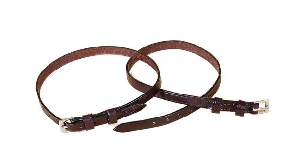 Tory Leather Black English Spur Straps