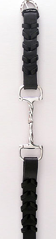 Loriece Twisted Dee Bit Leather Bracelet