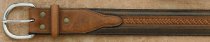 Nocona Men's Western Leather Center Laced Belt