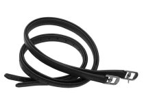 KL Select Red Barn Calf-Lined Stirrup Leathers in Black 1″
