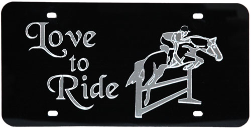 License Plate - Love to Ride