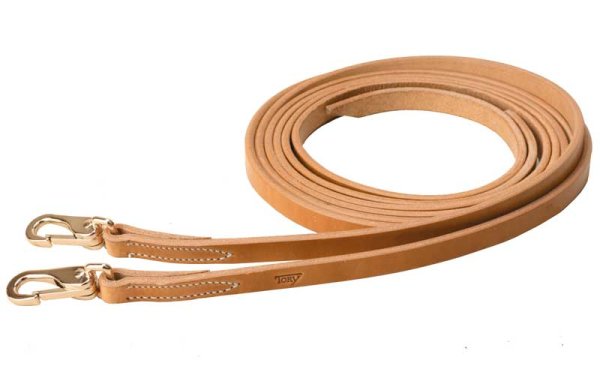 Tory Snap End Harness Leather Training Reins