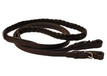 Tory Bridle Leather Braided Roping Rein