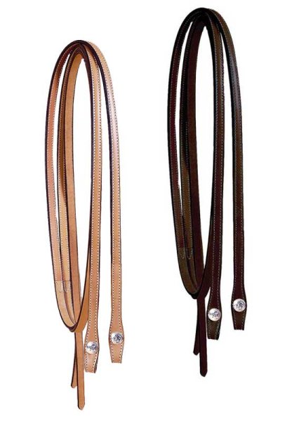 Tory Leather Oklahoma Concho Western Reins