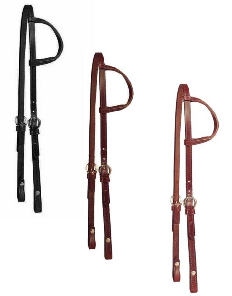 Tory Leather Double Stitched One Ear Headstalls