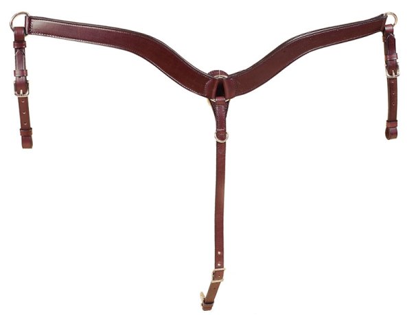 Tory Leather Contoured Western Breast Strap