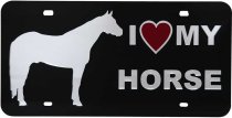 License Plate - I Love My Horse