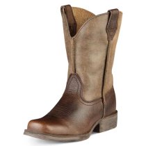 Kids Ariat Brown Rambler Cowboy Boots