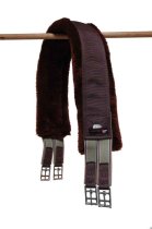 Walsh Brown Nylon Girth with Brown Fleece 50