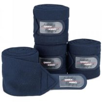 ESKADRON fleece polo wrap in Navy