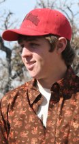 Cinch Denim Burgundy Ball Cap