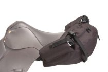 Nylon English Cantle Bag with Two Bottle Holder