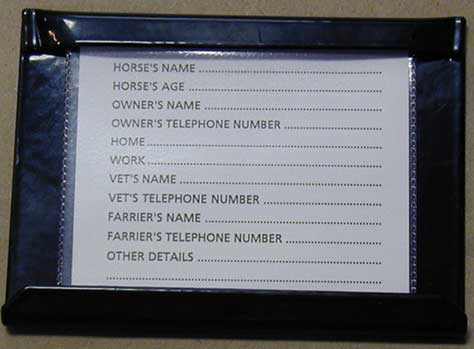 Stallmate Card Holder