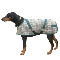 Foggy Mountain Baker Green Plaid Dog Coat
