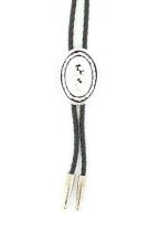 M&F Western Oval with Rope Bolo Tie