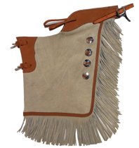 Kids Light Tan Rough-out Chinks- Med