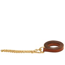 Tory Leather Lead Rope with Chain
