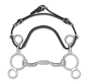 Myler 2-Ring Combination Bit with Sweet Iron Snaffle