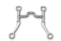 Myler Flat Shank with Low Ported Barrel Narrow Bit