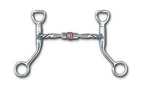 Myler Bit HBT Twisted Snaffle with Copper Roller