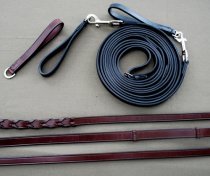 Red Barn Draw Reins with No Stops