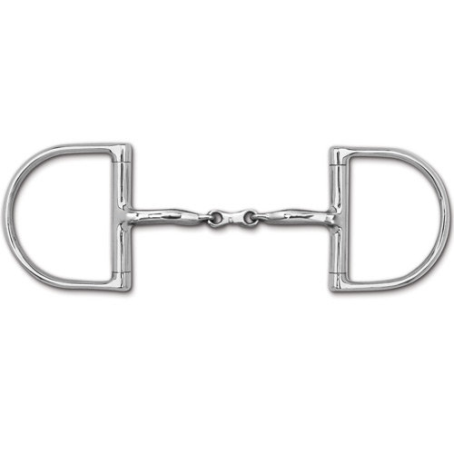 Myler English Dee Bit with Stainless Steel French Link