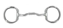 Myler Eggbutt Bit with Hooks and Low Port Comfort Snaffle