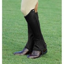 Elite Half Chaps in Black Suede Grand Prix