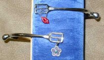 Spur Charms with Crystal