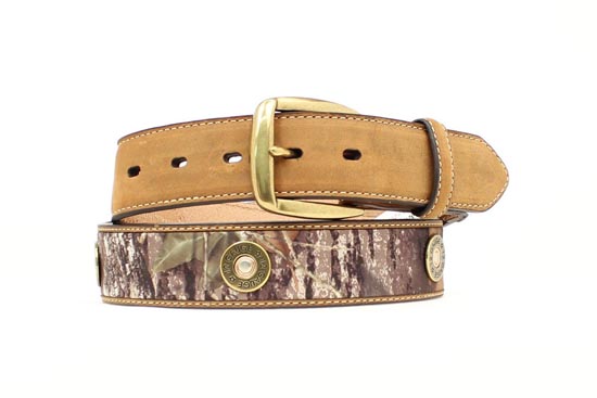 Nocona Men's Mossy Oak Camo Shotgun Shell Belt 34, 42