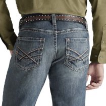 Ariat Men's M5 Arrowhead Deadrun Boot Cut Jeans in Indigo