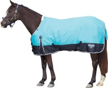 Saxon 600D Medium Weight Blanket in Turq/Blk 60