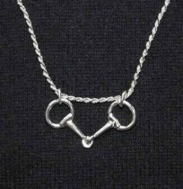 Eggbutt Bit Pendant Necklace