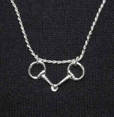 Eggbutt Bit Pendant Necklace