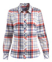 Joules Women's Milford Shirt in Cassie Check Creme