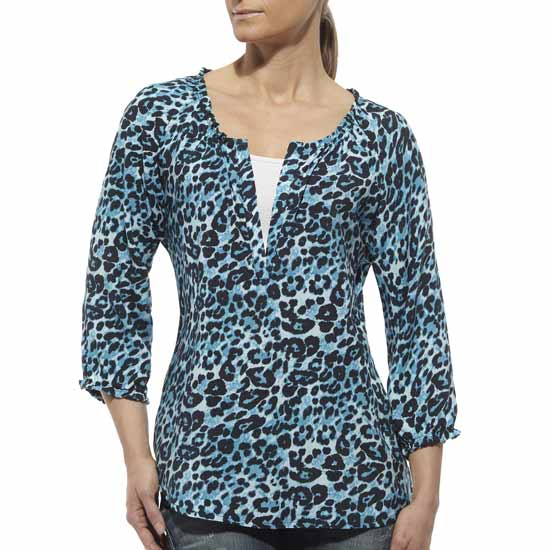 Ariat Women's Susie Top in Turquoise Animal Print
