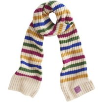 Joules Bawdy Scarf in Cream Multi Stripe