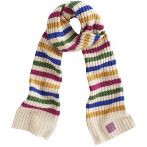Joules Bawdy Scarf in Cream Multi Stripe