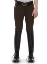 Ariat Youth's Heritage Knee Patch Espresso Breech