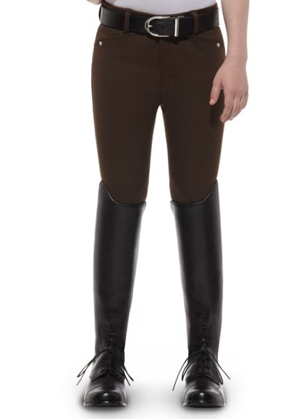 Ariat Youth's Heritage Knee Patch Espresso Breech