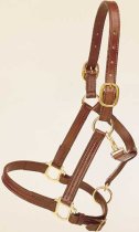 Tory Triple Stitched Leather Halter