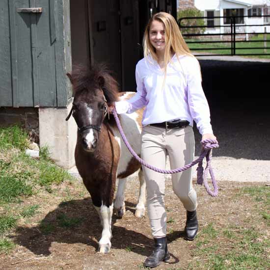 Equi-Dri Ladies Aero Long Sleeve w/Lavender