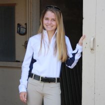 Equi-Dri Ladies Aero Long Sleeve w/Navy