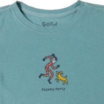 Life is Good Girls' Long Sleeve Pajama Party Tee