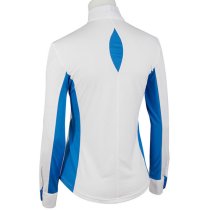 RJ Classics White Show Shirt with Blue Trim and Panels XL
