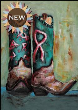 Cowgirl Boots Garden Flag