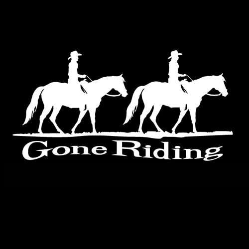 Horses Unlimited Gone Riding Decal