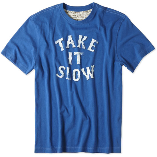 Life is Good Take It Slow Creamy Tee L