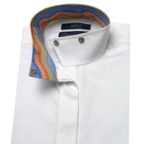 Essex Classics White Pique Show Shirt 36