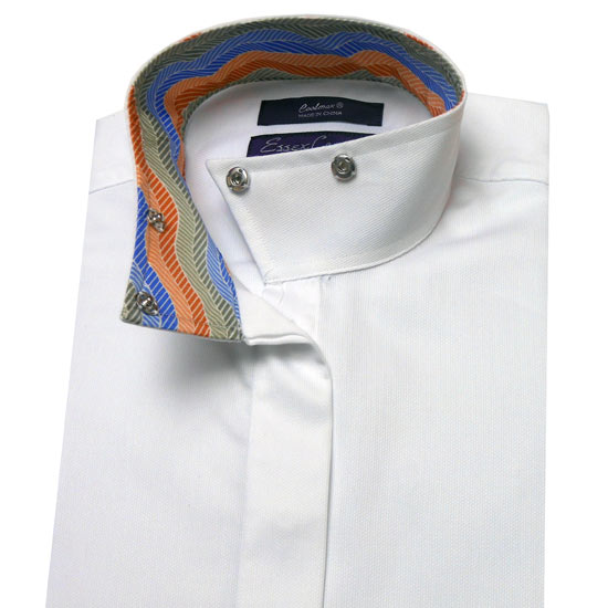 Essex Classics White Pique Show Shirt 36
